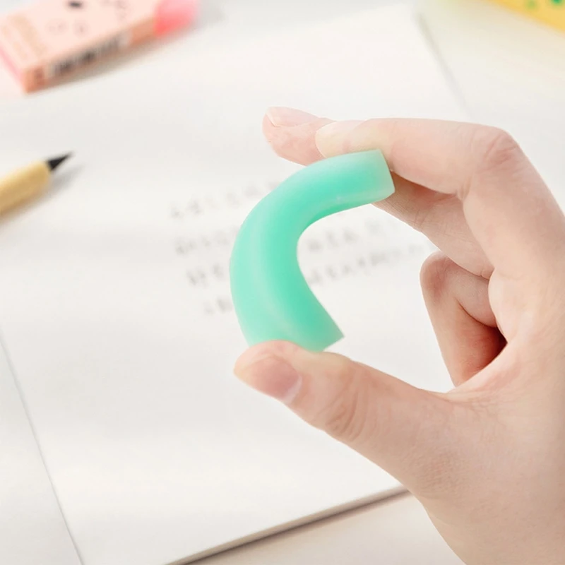 6Pcs Creative Sweet Candy Lolipopทำความสะอาดยางลบสำหรับของขวัญเด็กโรงเรียนQ6PA