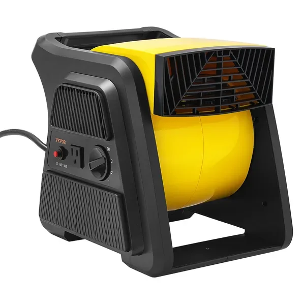 

Pivoting Utility Fan, 600 CFM High Velocity Floor Blower for Drying, Cooling, Ventilating, Exhausting
