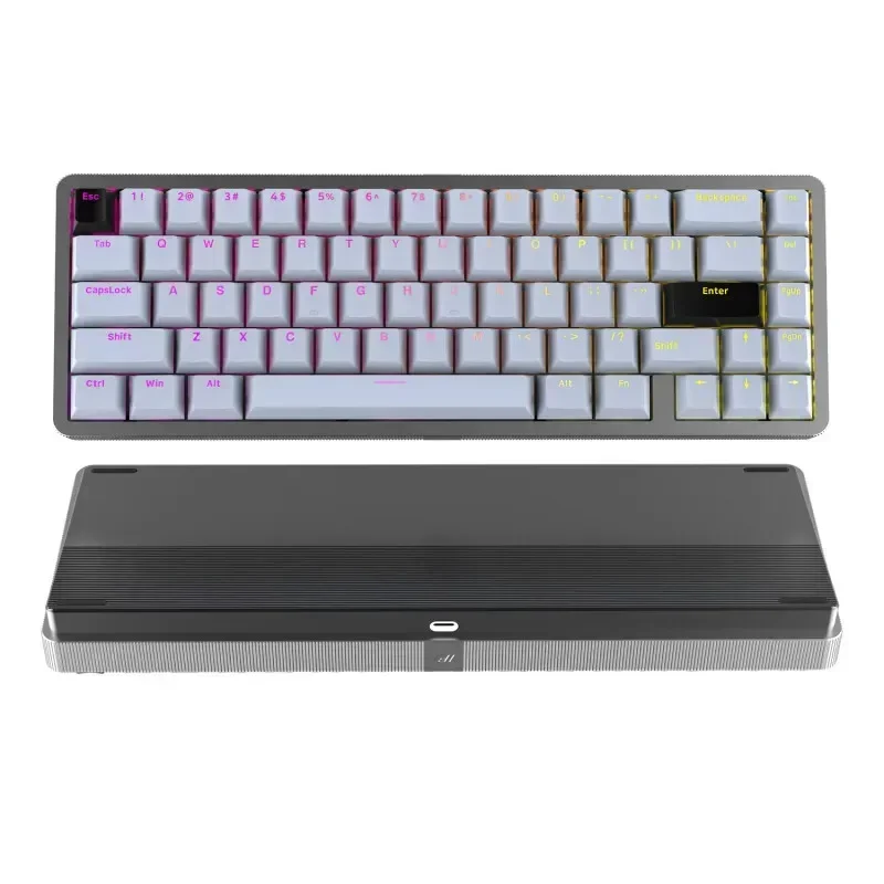 IPI Rain65 Magnetic Axis Keyboard Three Mode Aluminium Alloy 8000hz Wireless Gaming Keyboard Hot Swap Gasket Pc Gamer Gifts