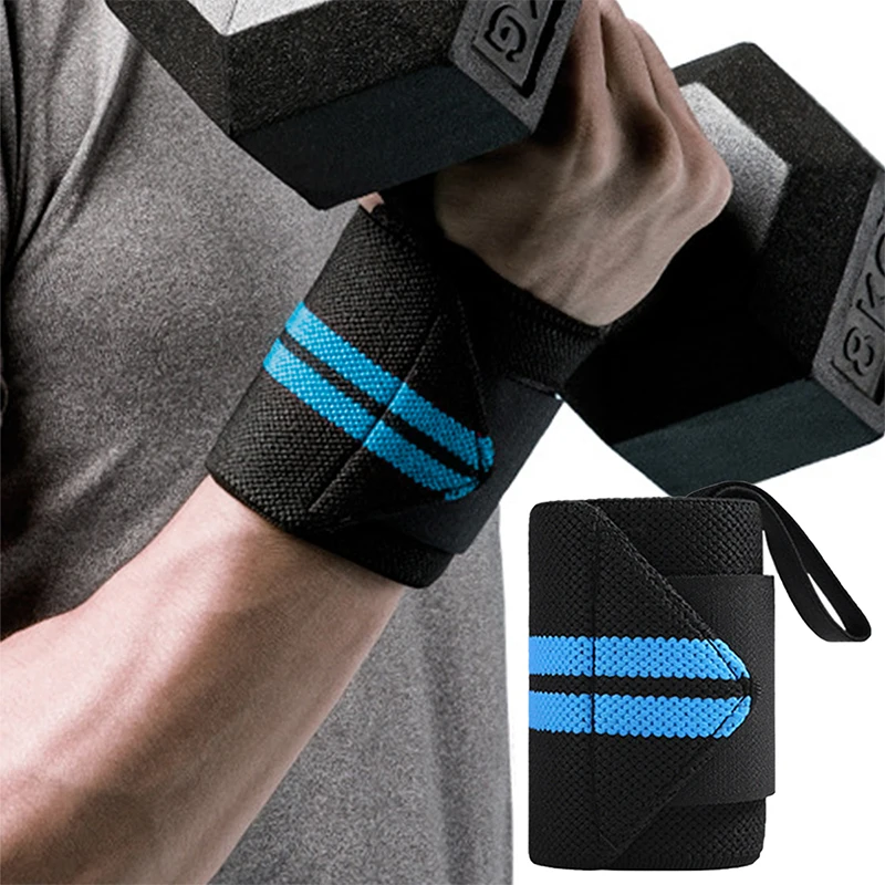 Weight Lifting Wristband Elastic Breathable Wrist Wraps Bandage Gym Fitness Weightlifting Powerlifting Wrist Brace Support Strap