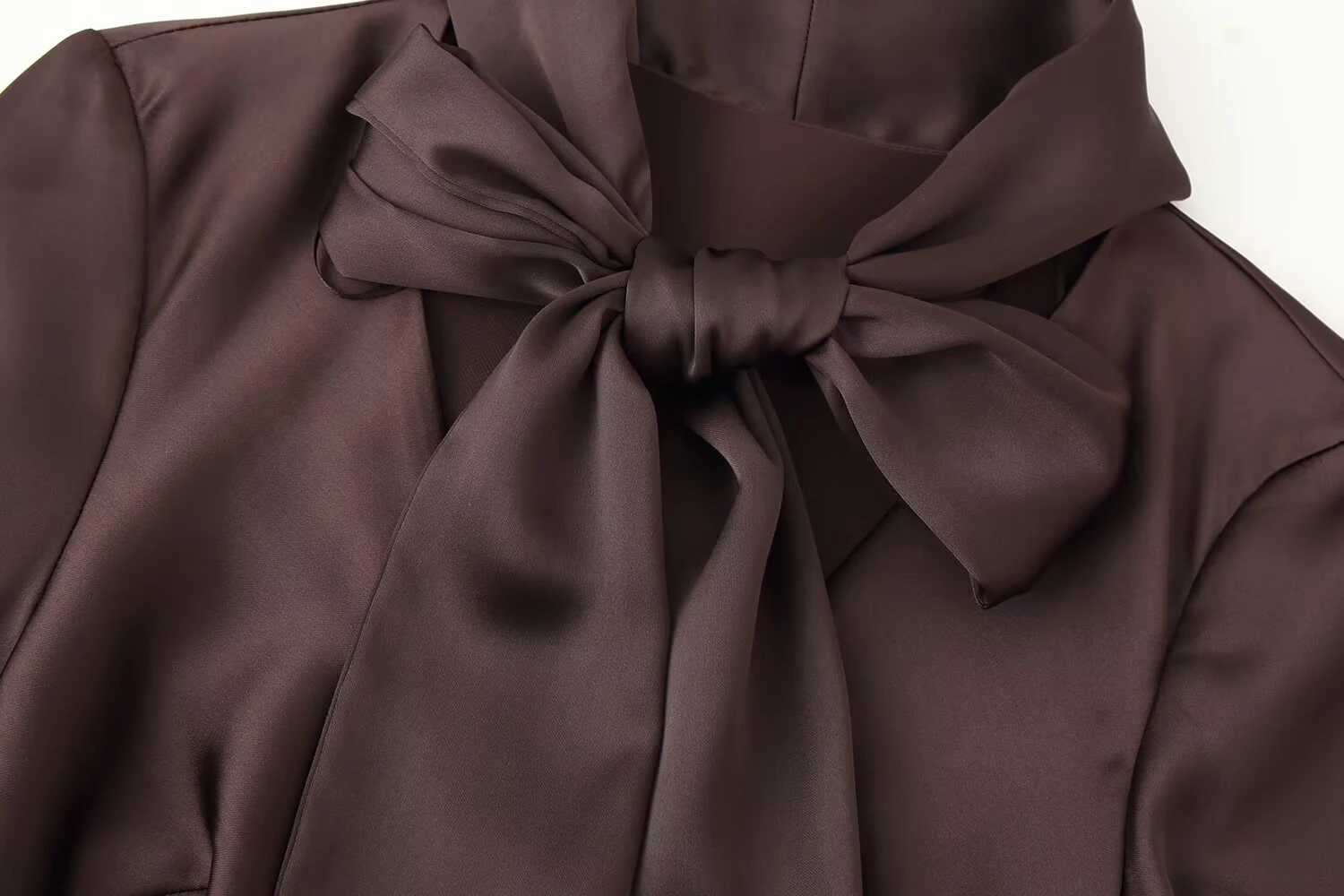 النمط الأوروبي والأمريكي 2025 الشتاء الملابس النسائية الجديدة نمط بسيط سليم صالح نسيج الحرير وشاح اللباس