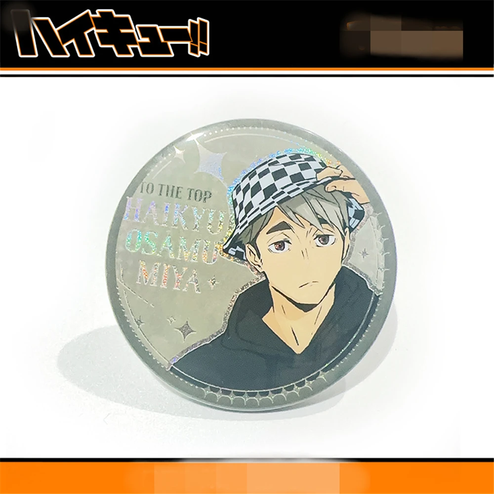 58 mm anime Haikyuu!! Hinata Shoyo Yu Nishinoya Korai Hoshiumi Cosplay Kostuum Badge Pin SPTE Blik Broche Accessoires