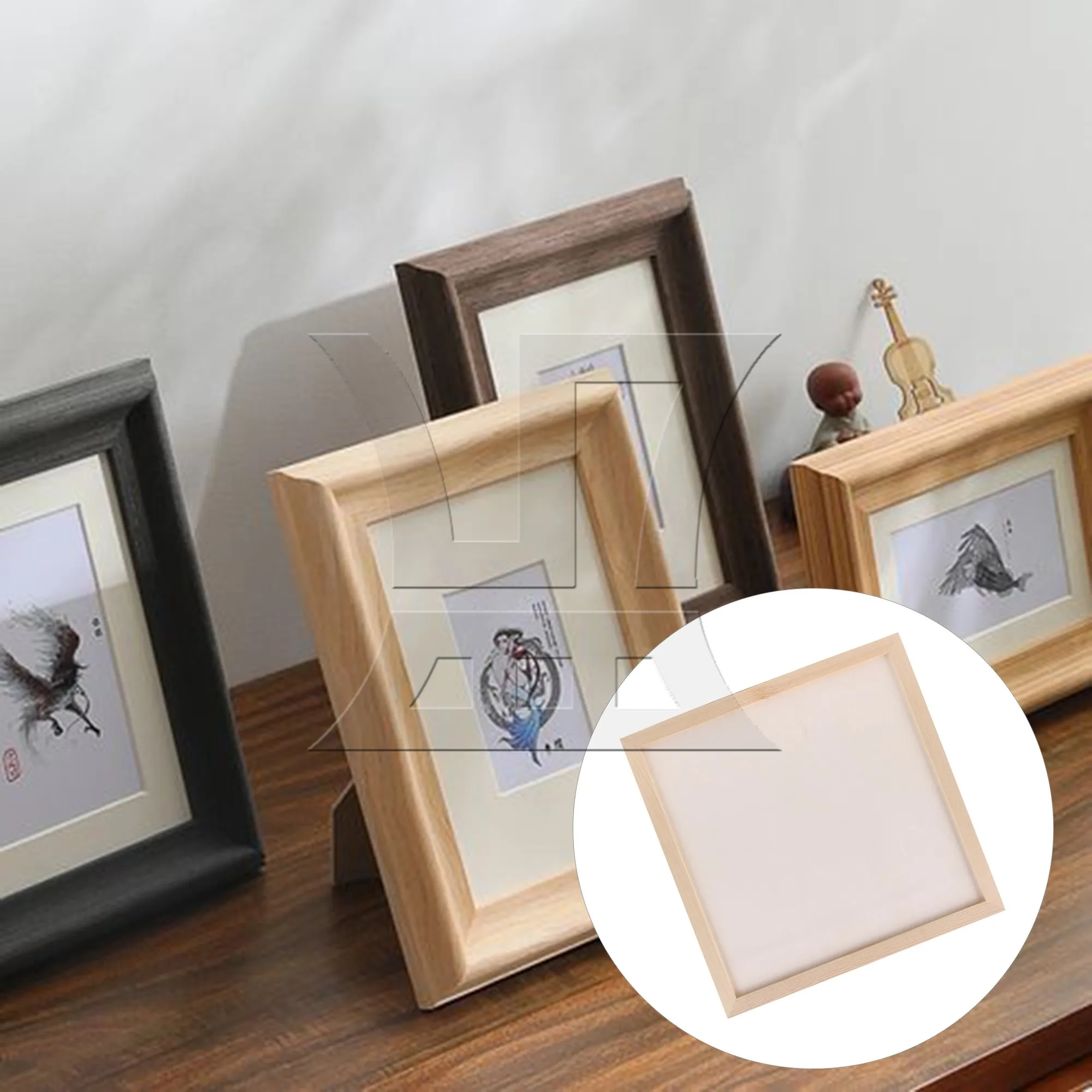 

BQLZR 1Pc Unfinished Square Wooden Canvas Panels Boards 30x30x0.9cm Blank Wood Canvas Panels for Painting Art Crafts DIY Project