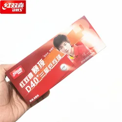 10 Pcs/Box DHS D40+ Ping Pong Balls ITTF Approved 3 Star ABS Table Tennis Balls for Official Games
