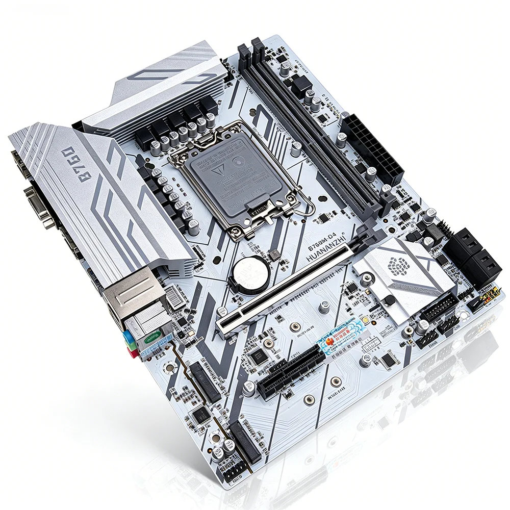 HUANANZHI B760M-VH-A DDR4 Motherboard Kit LGA1700, Compatible Intel Core I3/I5/I7 12/13/14 Gen, M.2 NVME WIFI Gaming Mainboard view 3