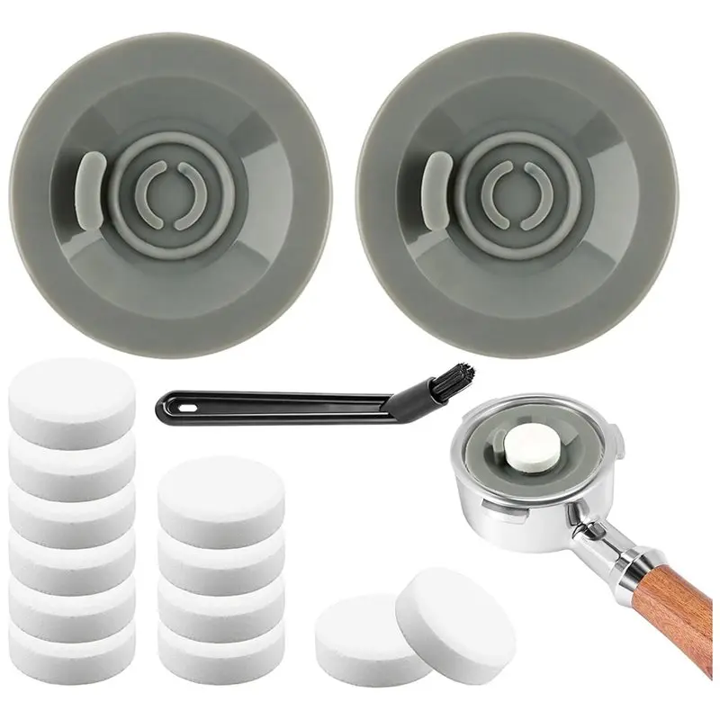 [B17B!】 Reusable Backflush Discs Cleaning Tablets Brush 54Mm Espresso For Breville Ninja Luxe Cafe Coffee Machine Kit