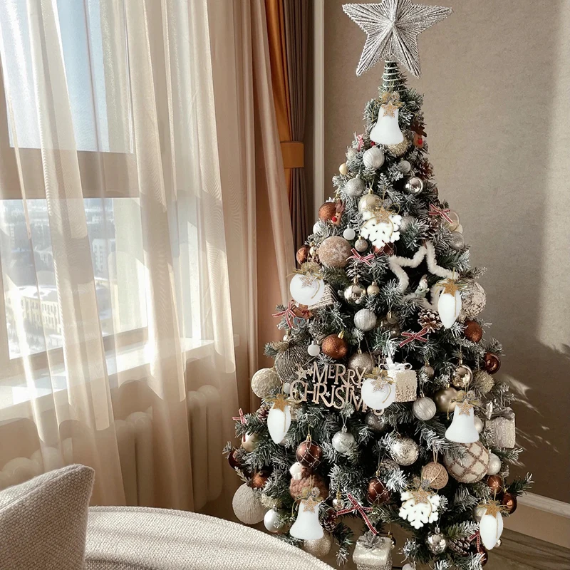 1/2Pcs Large Christmas Balls Ornament Xmas Tree Decor White Snowflake Ball Decor Christmas Decorations For Home New Year Navidad view 6