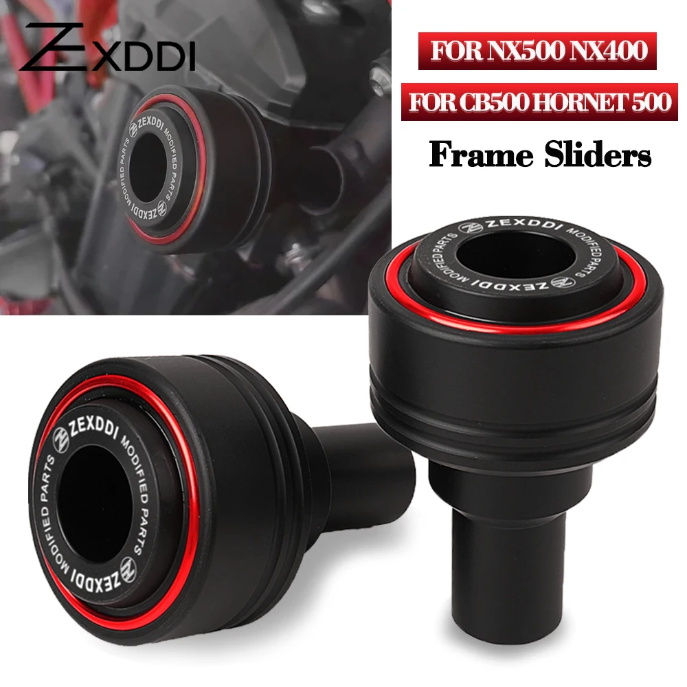 

ZEXDDI Frame Sliders Fit For HONDA NX500 nx500 NX400 CB500 Hornet 500 2024 Motorcycle Crash Falling Protector accessories moto