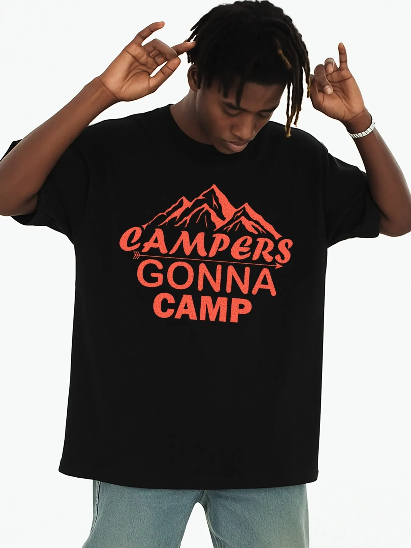 

Top Pick Local1 Pack Men's Funny Camping Graphic Casual T-Shirt