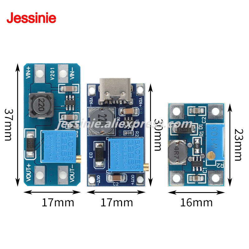 10 ชิ้น/1 ชิ้น MT3608 SX1308 2A DC DC บอร์ดแปลงไฟแบบ Step Up DC-DC โมดูลเพิ่มแรงดันไฟฟ้าแบบปรับได้ 2V-24V เป็น 5V 9V 12V 28V