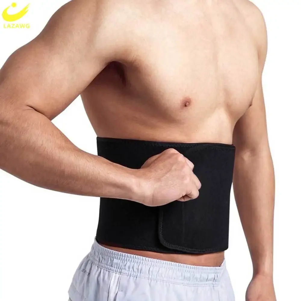 

LAZAWG Men Waist Trainer Sauna Girdles Weight Loss Band Tummy Belt Belly Cincher Corset Neoprene Body Shaper Slimming Fat Burner