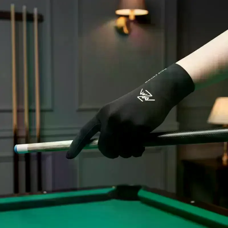 

Three Finger Billiard Gloves Breathable Pool Gloves Non Slip Fingerless Design for Left Right Handed Player Training Match