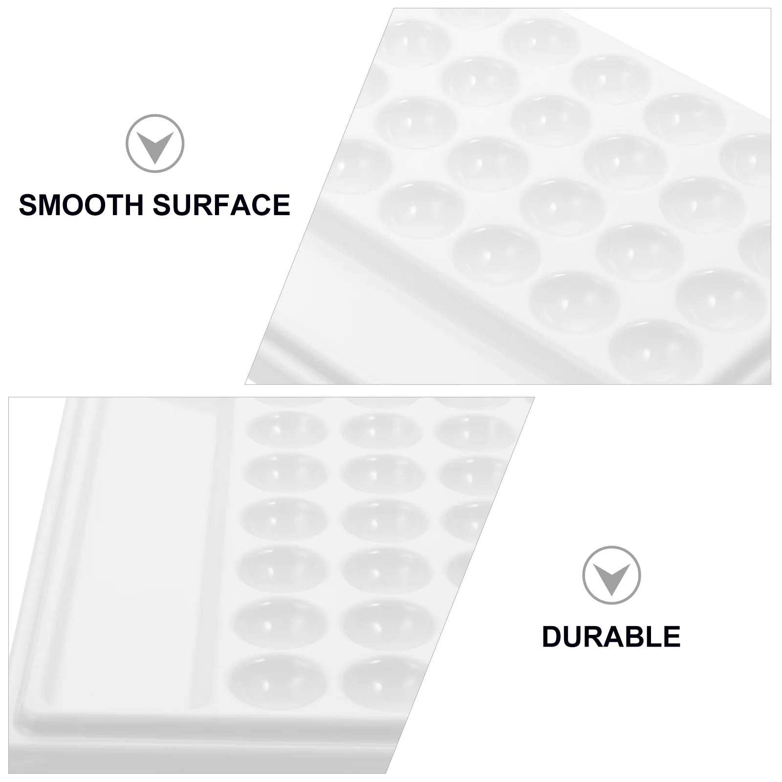 Palette Paints Palette Paint 28 Holes Pallet Gouache Color Mixing Tray Student Stationery Rectangle Pigment Oil Watercolor