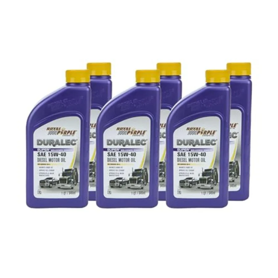

Синтетическое моторное масло API-Licensed Heavy Duty CJ-4 SAE 15W-40 для дизельных двигателей - 1 кварта, упаковка из 6 штук