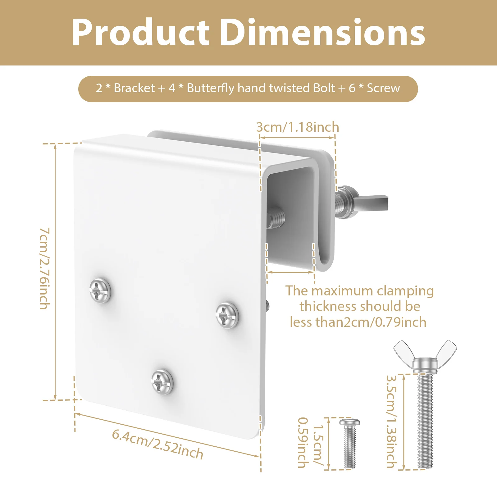 2Pcs Gutter Mount Compatible with WYZE Solar Cam Pan No Drilling Required Metal Security Camera Bracket Mounting for Outdoor