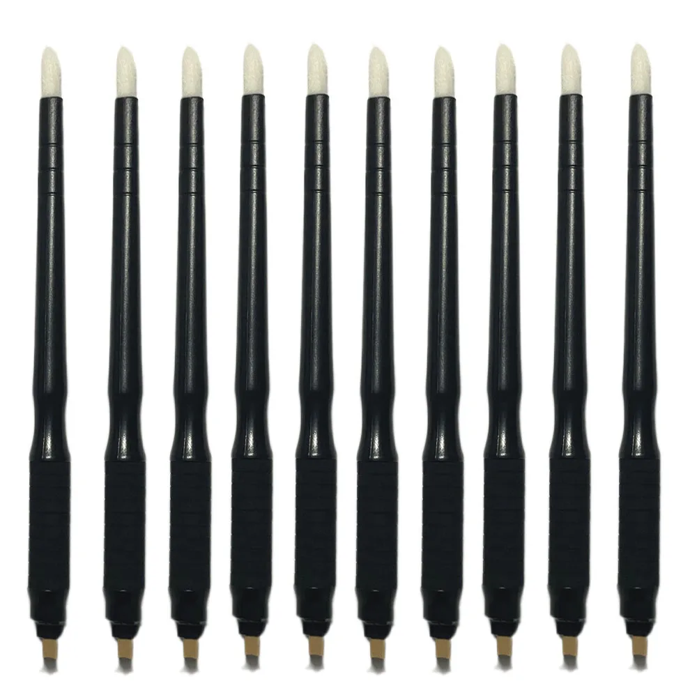 Newest SUS304 18U Eccentric Microblading Disposable Hand Tool 10pcs/lot