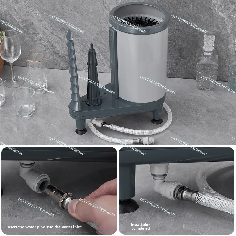 Coffee Shop Cup Washer Cup Brush Machine Bar Bar Sink Press Type Cup Washer