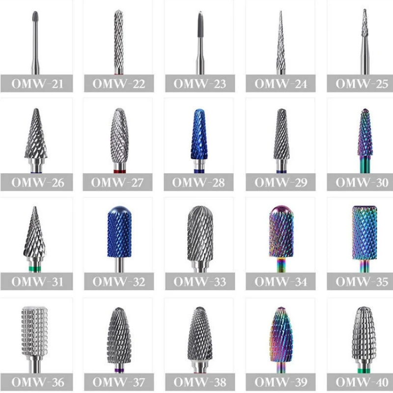 Manicure Tungsten Steel Polishing Head Nail Drill Bits Replacement Nail Polishing Head Polishing Head Pedicure Manicure Tools Fo
