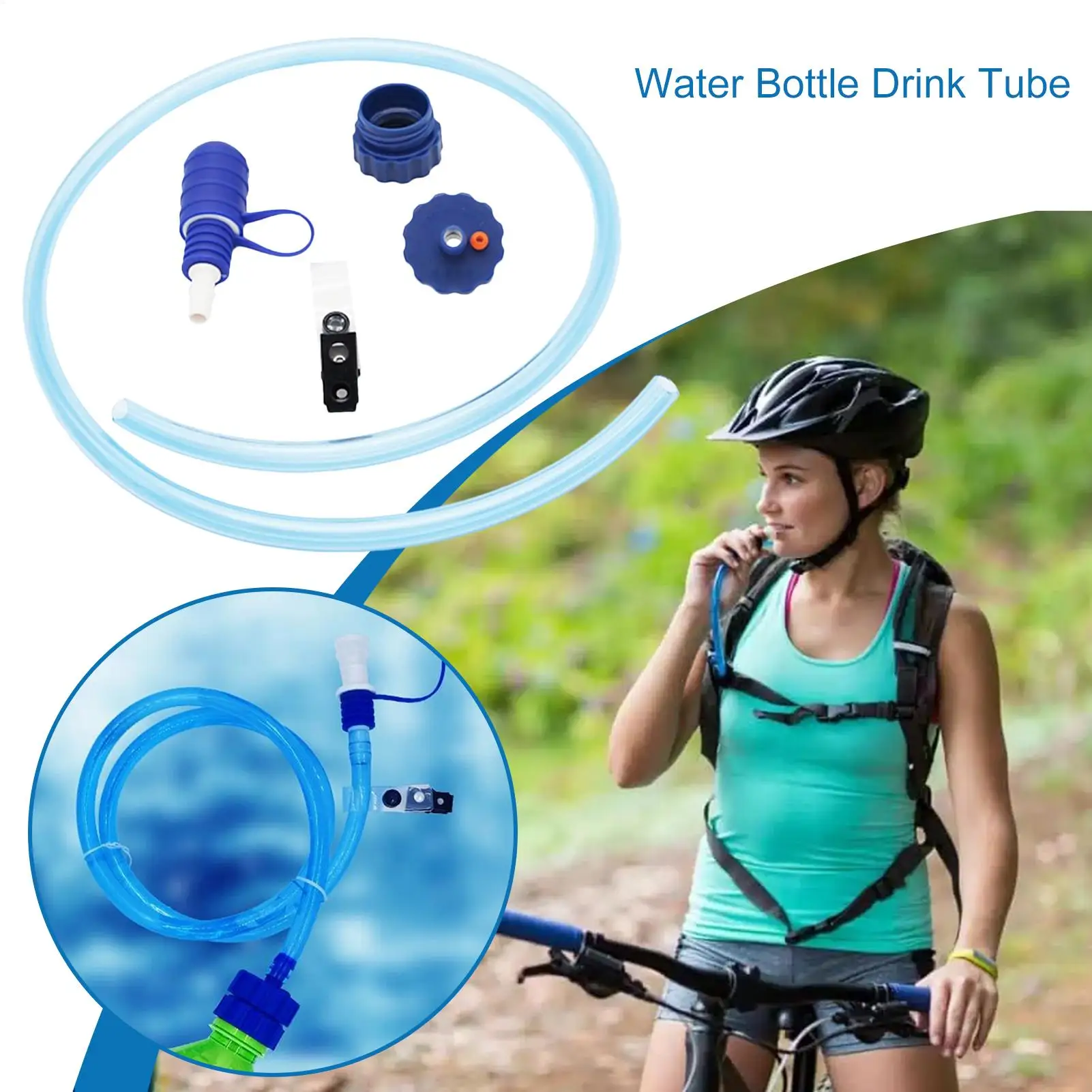 Water Bottle Drink Tube Hose Hydration Bladder Reservoir Pack Backpack System Hose Kit Cycling Camping Water Bag Hose Kit