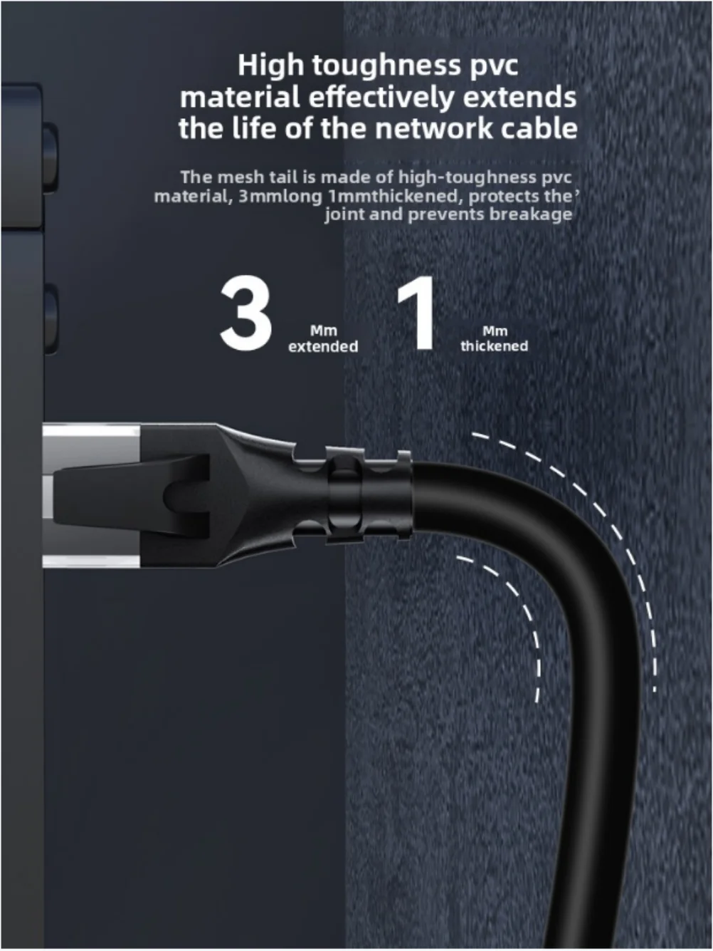 Cat6a Gigabit 8-Core Shielded Ethernet Network Cable PVC jacket RJ45 SFTP Shielded 26AWG for Laptop Fiber Optic TV Router Switch - view 3
