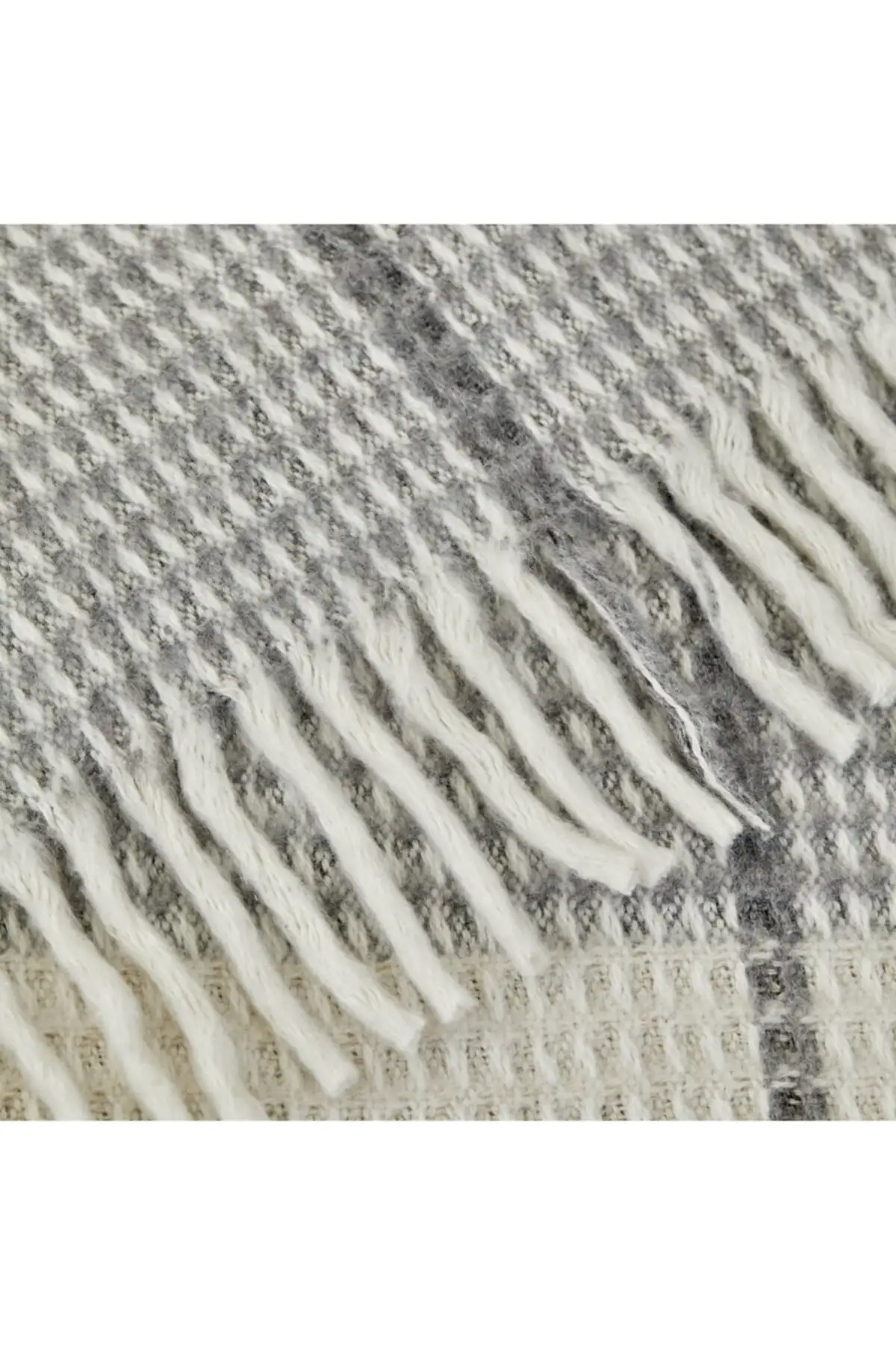 Coperta Waffle monoposto grigia