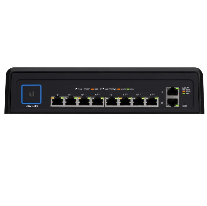 UBNT USW-Industrial 8 ports industrial grade Layer 2 Gigabit POE switch 802.3bt PoE++ standard