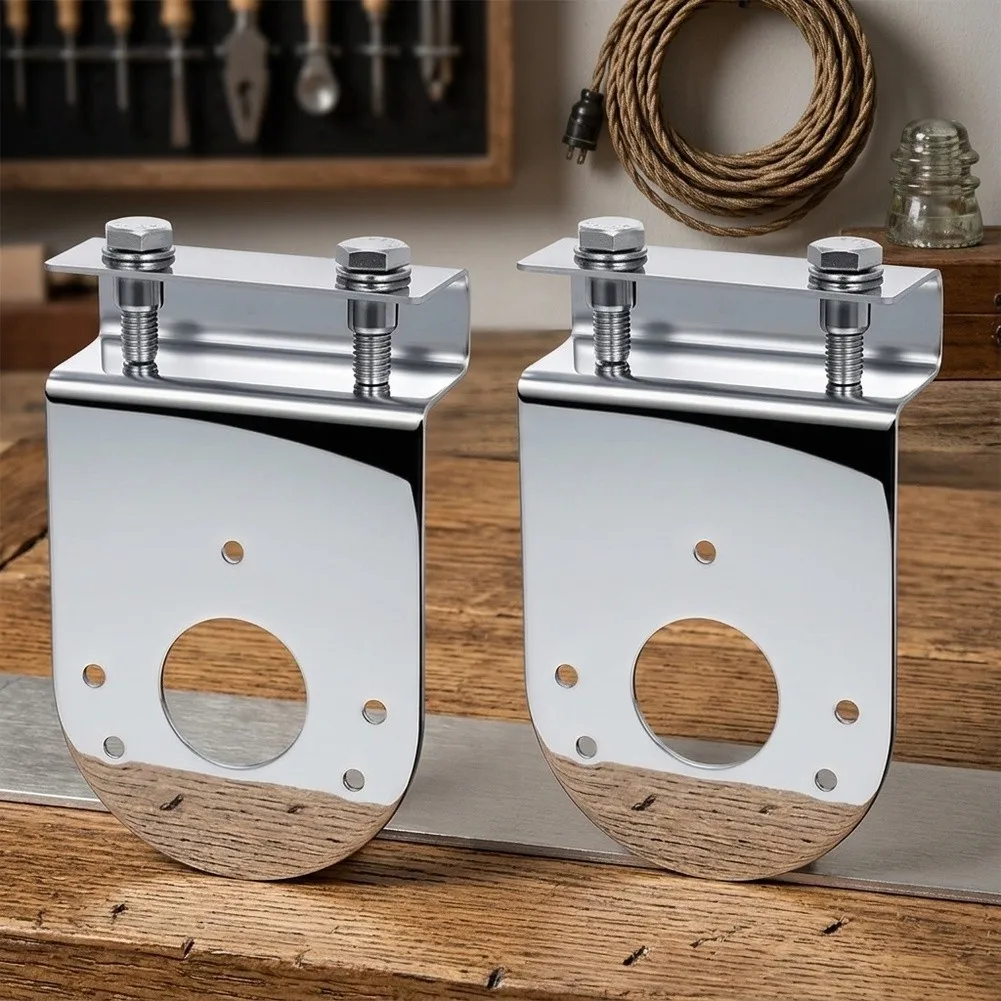 Stainless Steel 90 Degree Clamp Bracket Watermelon Light Under Glow Truck Pickup Decorative Lighting Easy Clamp-On