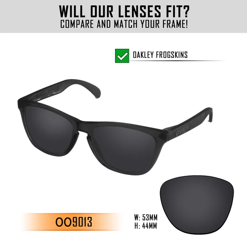 Imagen 2 del producto Lentes de repuesto polarizadas HDTAC para gafas de sol Oakley Frogskins OO9013-55mm, Frogskins Asian Fit, Frogskins Mix, Frogskins LX