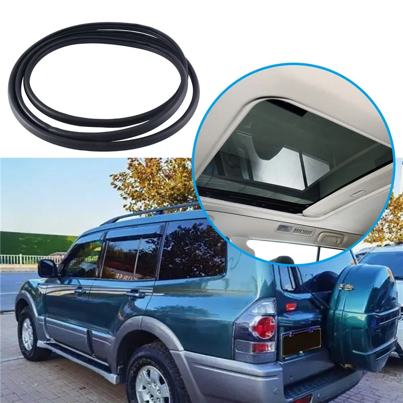 

2X Car Sunroof Glass Sealing Strip Lid Weatherstrip MR523599 For Mitsubishi Pajero V73 V77 V93 V97