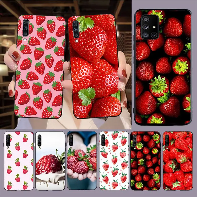 Strawberry summer fruit Cover For samsung Galaxy A53 A52S A11 A14 A13 A21S A22 A23 A24 A32 A33 A34 A40 A41 A50 A51 A71 A73 case