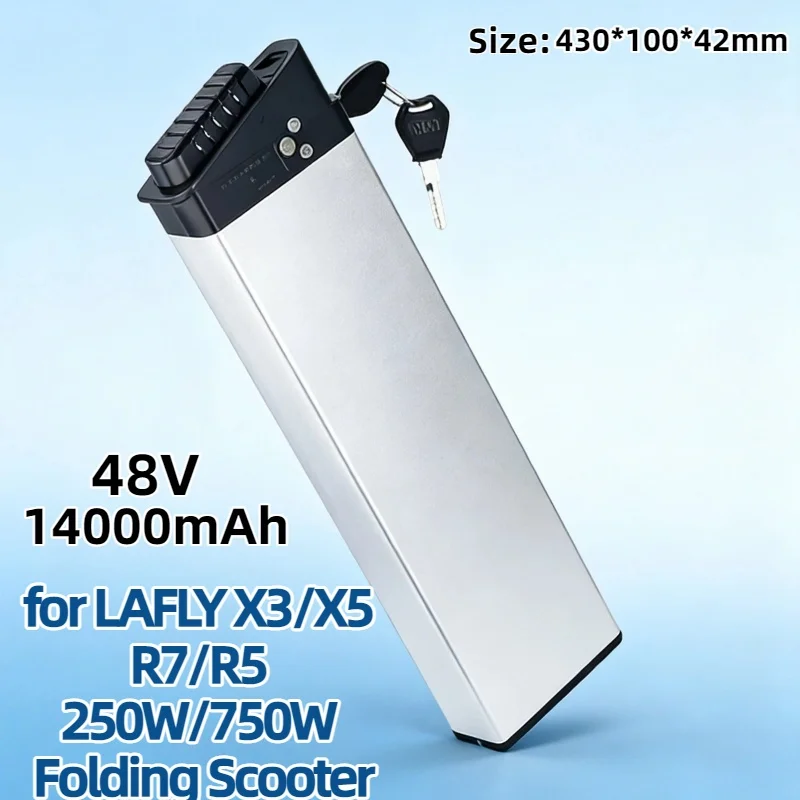

Сменный аккумулятор для LAFLY X3/X5 R7/R5 — 48 В DCH 006 14 Ач, прочная энергия для складного скутера 250 Вт/750 Вт, запасной запасной аккумулятор большой емкости