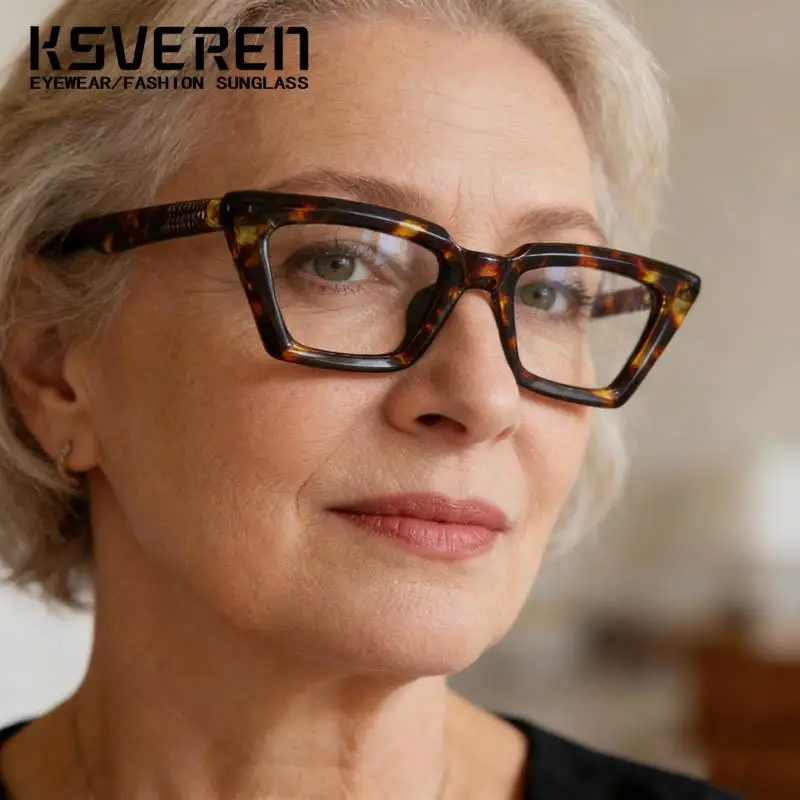 Small Frame Cat Eye Anti Blue Light Reading Glasses Women Retro Clear Len Prescription Optical Eyewear Customize Diopter Readers