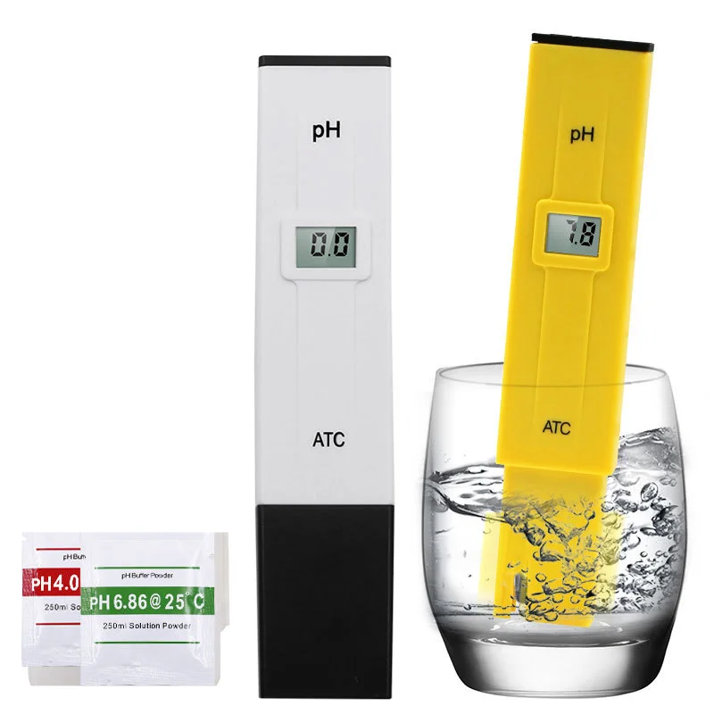 20pcs Acidity Meter Household Industrial Ph Testing Pen Water Quality Detector Portable Ph Meter