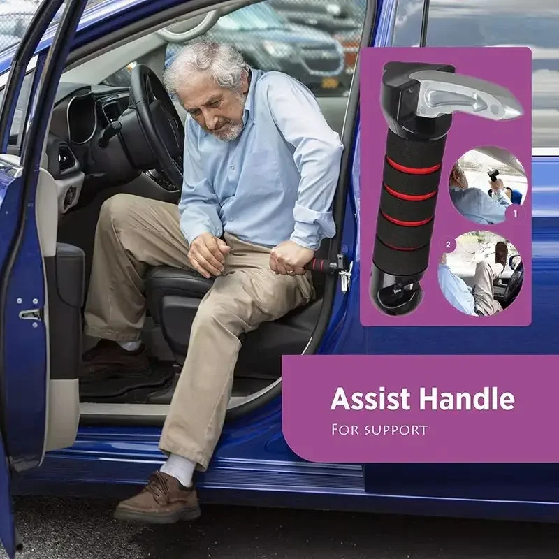 Car Handle Portable Elderly Door Auxiliary Support Handle Vehicle Standing Support Safety Anti-Slip Window Break Handle