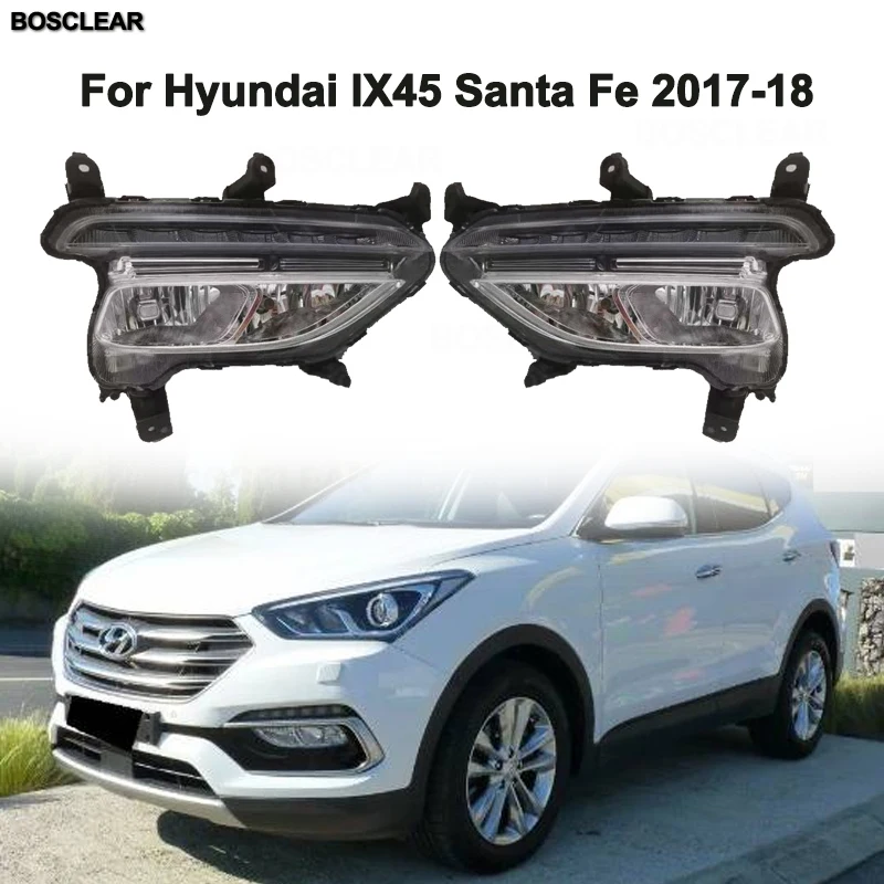 

Светодиодные дневные ходовые огни для Hyundai IX45 Santa Fe 2010 2011 2012 2013/14/15/16/17/18/19