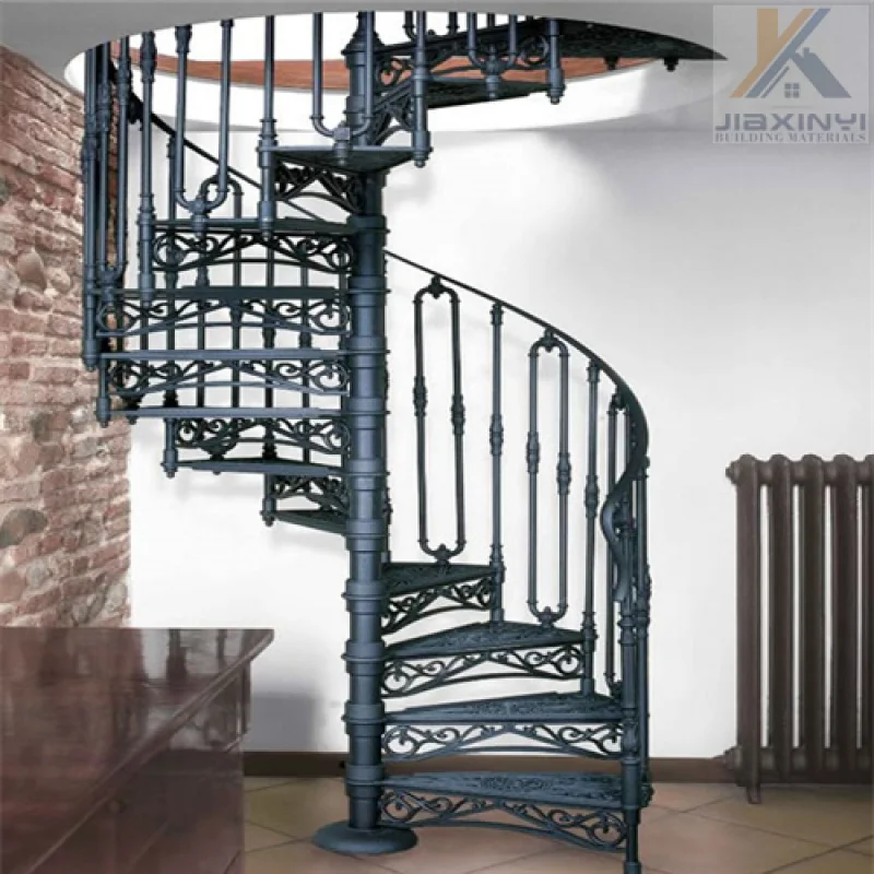 Custom.Indoor antique style wrought iron stairs