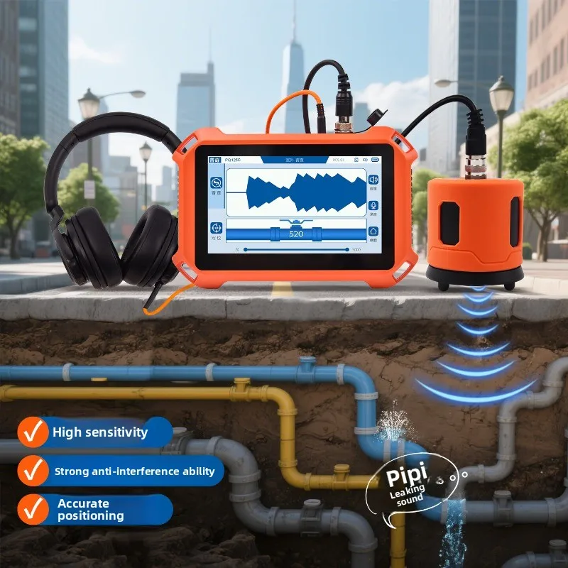 

Детектор утечки трубопровода PQWT, детектор утечки теплопровода с противопожарной защитой воды, универсальная версия PQ125C