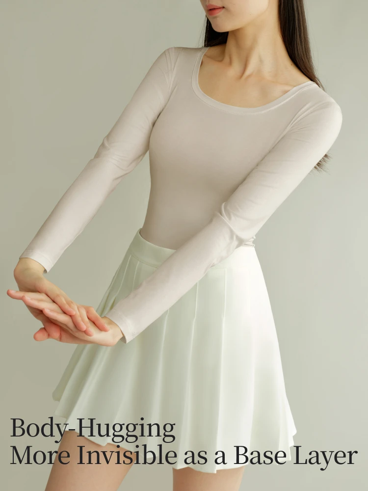 SUJIIN Autumn Thermal Shirts for Women 2025 Winter Long Sleeve Bottoming Thermal Tops Cashmere Protein Thermal Underwear XC001