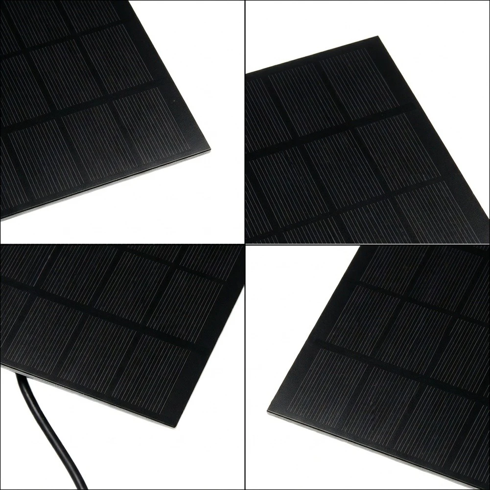 Compact 145x145mm For 3W 6V Monocrystalline for solar Panel for Outdoor Security Cameras and 3.7V-6V Compatible Devices