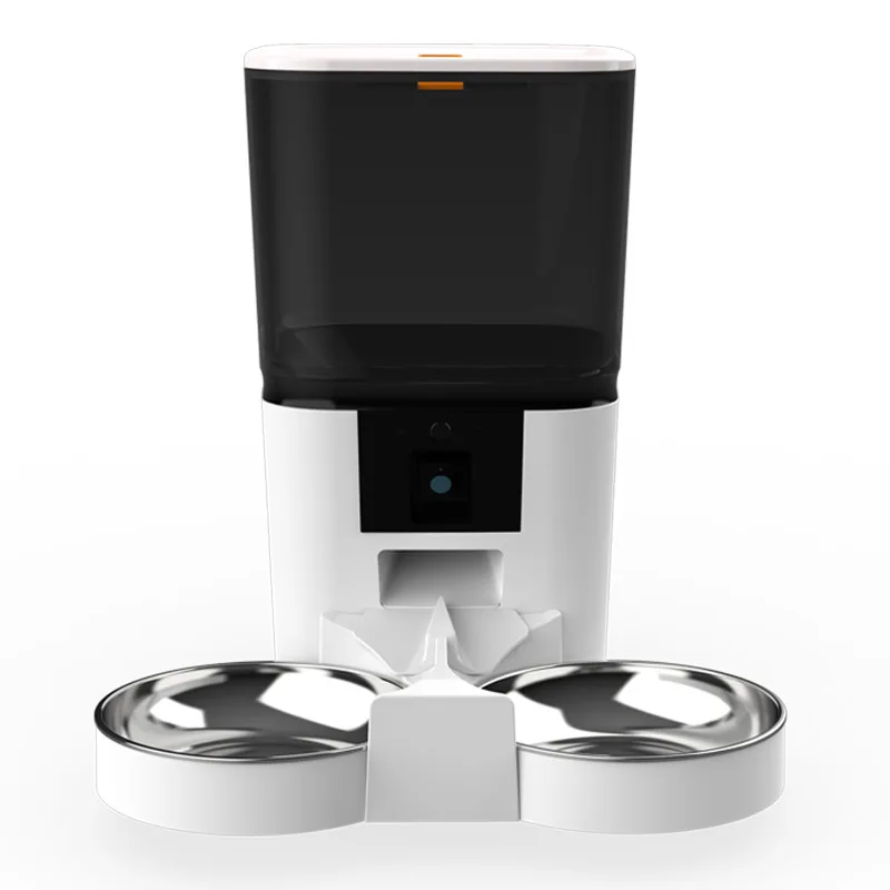 

STLF QG1 6L Eco-Friendly Automatic Pet Feeder Large Capacity Solid Black HD Wide-Angle Video Bowl Smart Visual Power Source Char