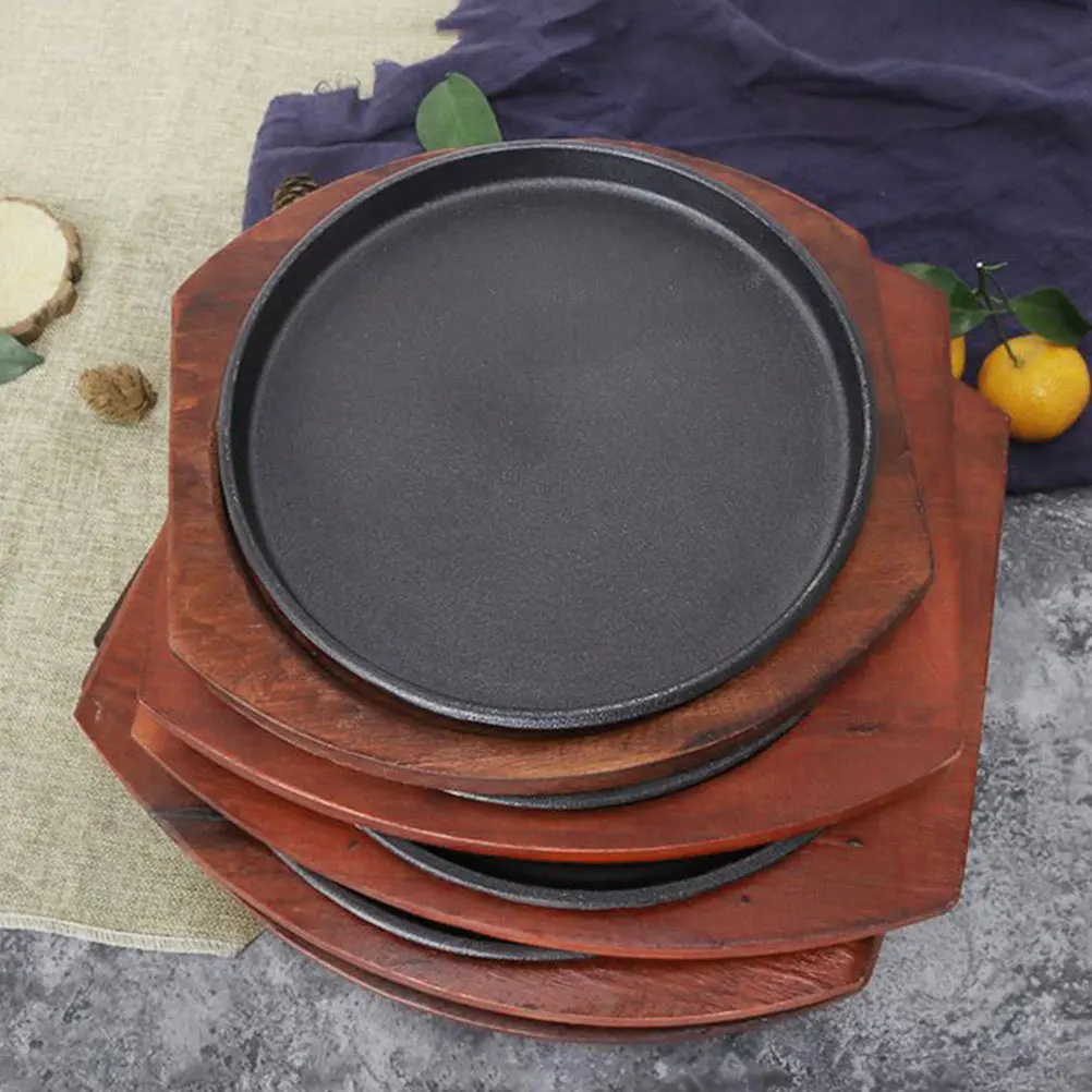 

Round 24.8cm Thick Wooden Base Heat Insulation Pad for Pot Casserole Kitchen Accessory Tableware Sturdy Safe Use