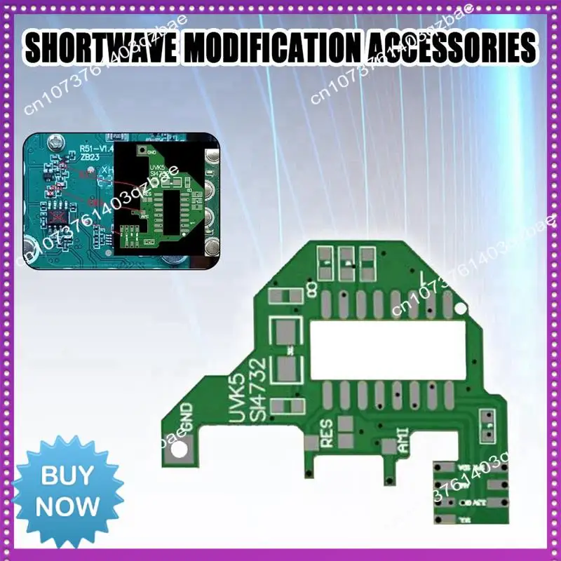 Hot Ltem SI4732 Module And Crystal Oscillator+2Xdonut Antenna+Programming Cable FPC For Quansheng UVK5/K6 Dual Antenna Solution
