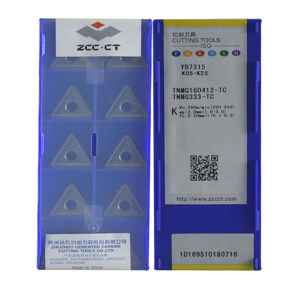 TNMG160412-TC Original YB7315 CNC, insertos de carburo, herramienta de torneado de torno para hierro fundido
