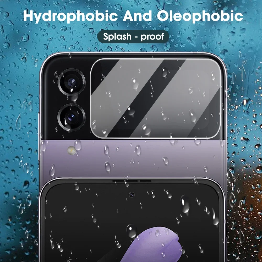 For Samsung Galaxy Z Flip 4 5G Tempered Glass Protective ON ZFlip4 Flip4 Back Full Cover Screen Protector Camera Lens Cover Film