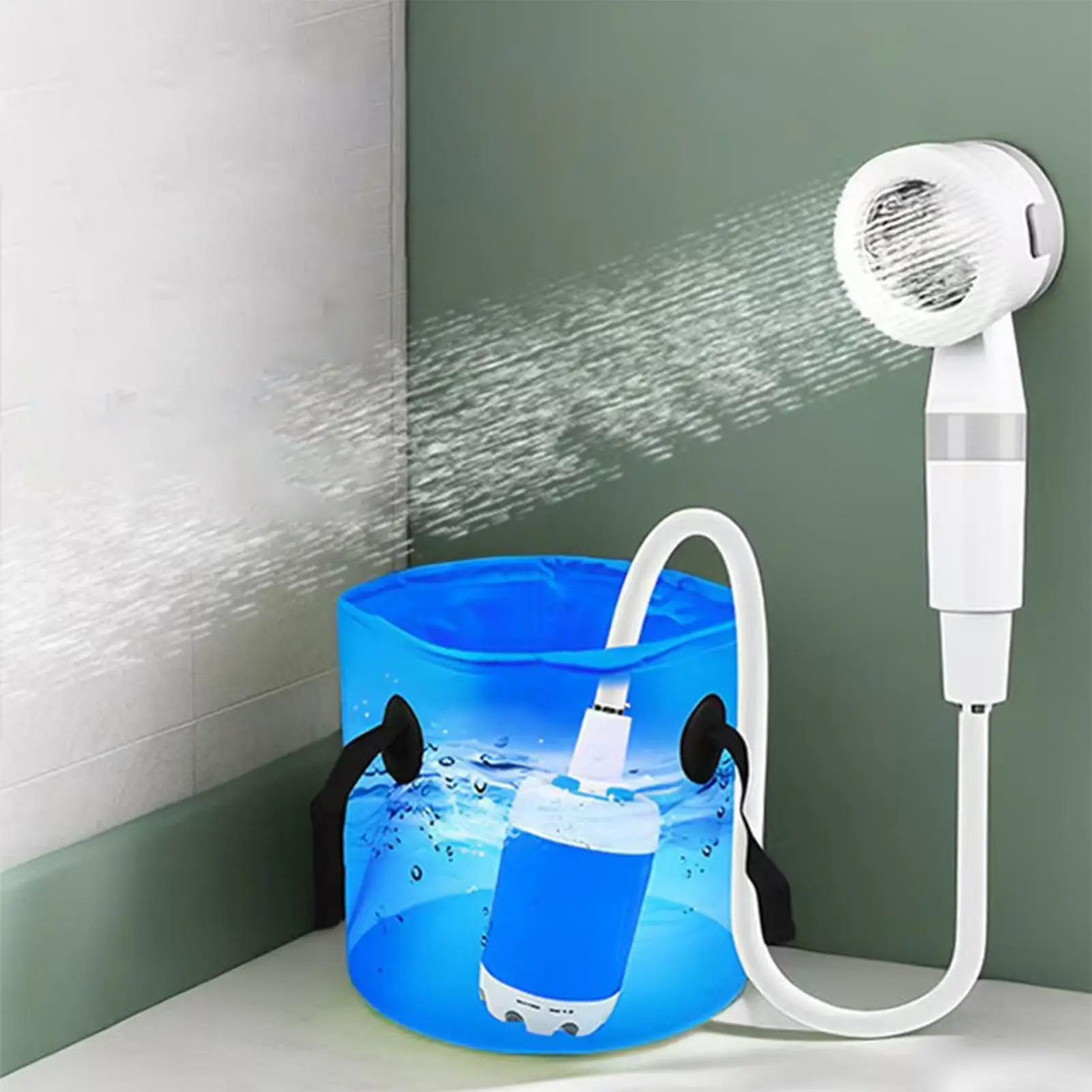 

Portable Shower Outdoor Camping Shower With 2 Spray Modes Water Pressure Shower Set For Backpacking Bathing Car Washing