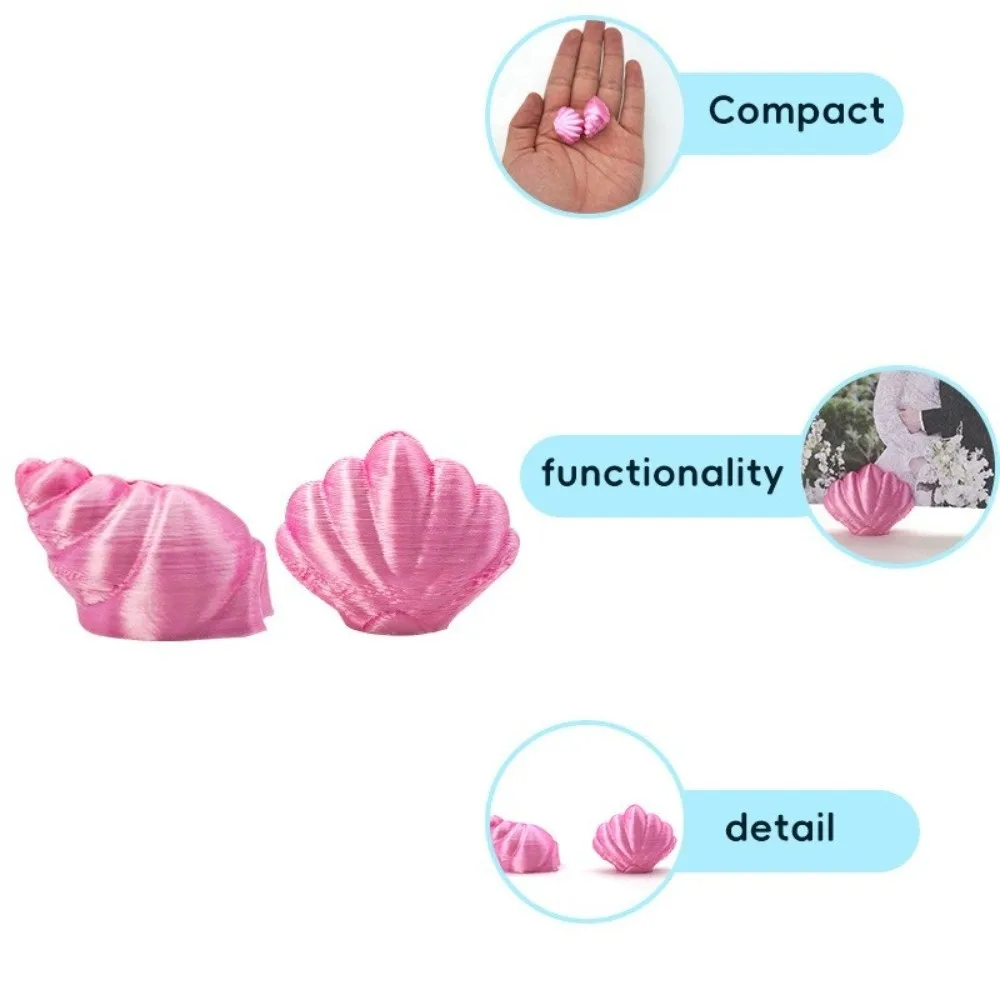 2PCS New Shell Conch Photo Holder Cute DIY Desktop Ornament Desktop Decor Photograph
