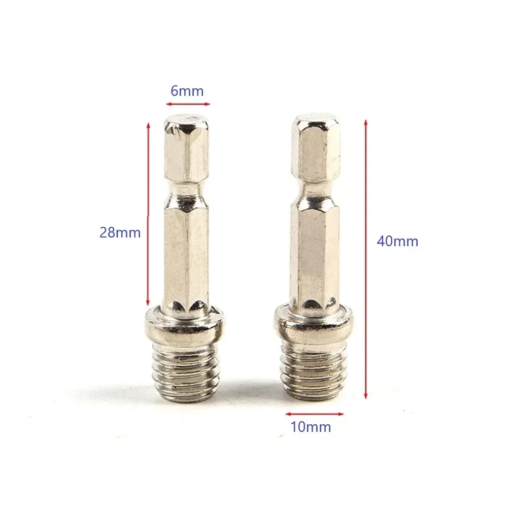 1/4 Hexagon Connecting Rod Polishing Disc Power Tools Screwdriver Silver Metal Accessories Adapter Connecting Rod