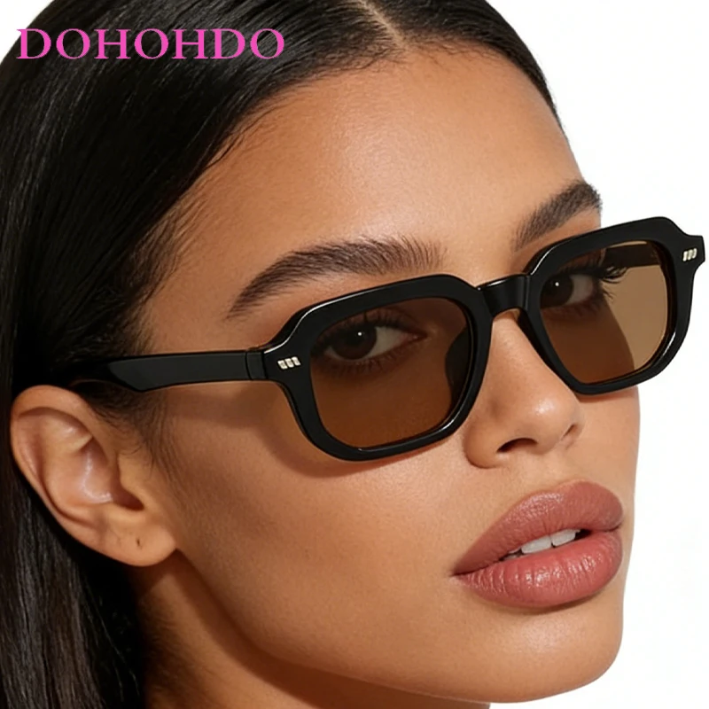 

Vintage Classic Square Rice Nail Women Sunglasses Fashion Designer Small Frame Men Shades Outdoor Driving Sunglass Unisex UV400