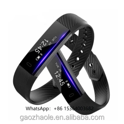 

TJXL-Manufacture ID115 Smart Bracelet Fitness Tracker Watch Alarm Clock Step Counter Smart Wristband Sport Sleep Monitor Smartba