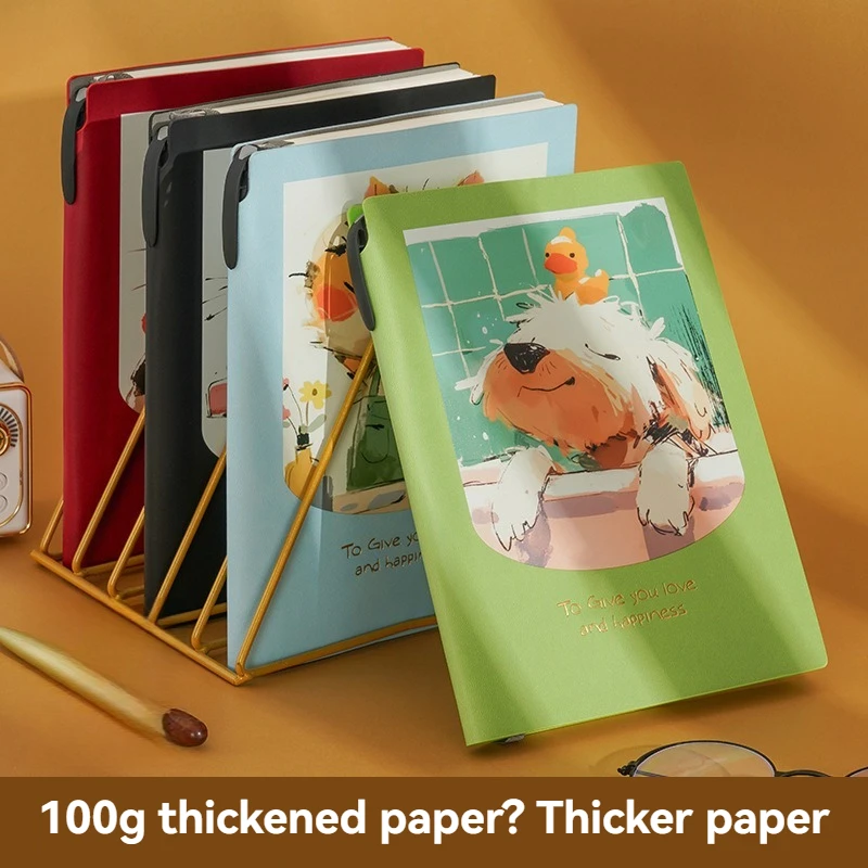A5-Notizbuch mit Cartoon-Illustration, individuelles Handbuch für Studenten, hohes Aussehen, horizontale Linie, Klassenzimmer, Hausaufgaben-Notizbuch